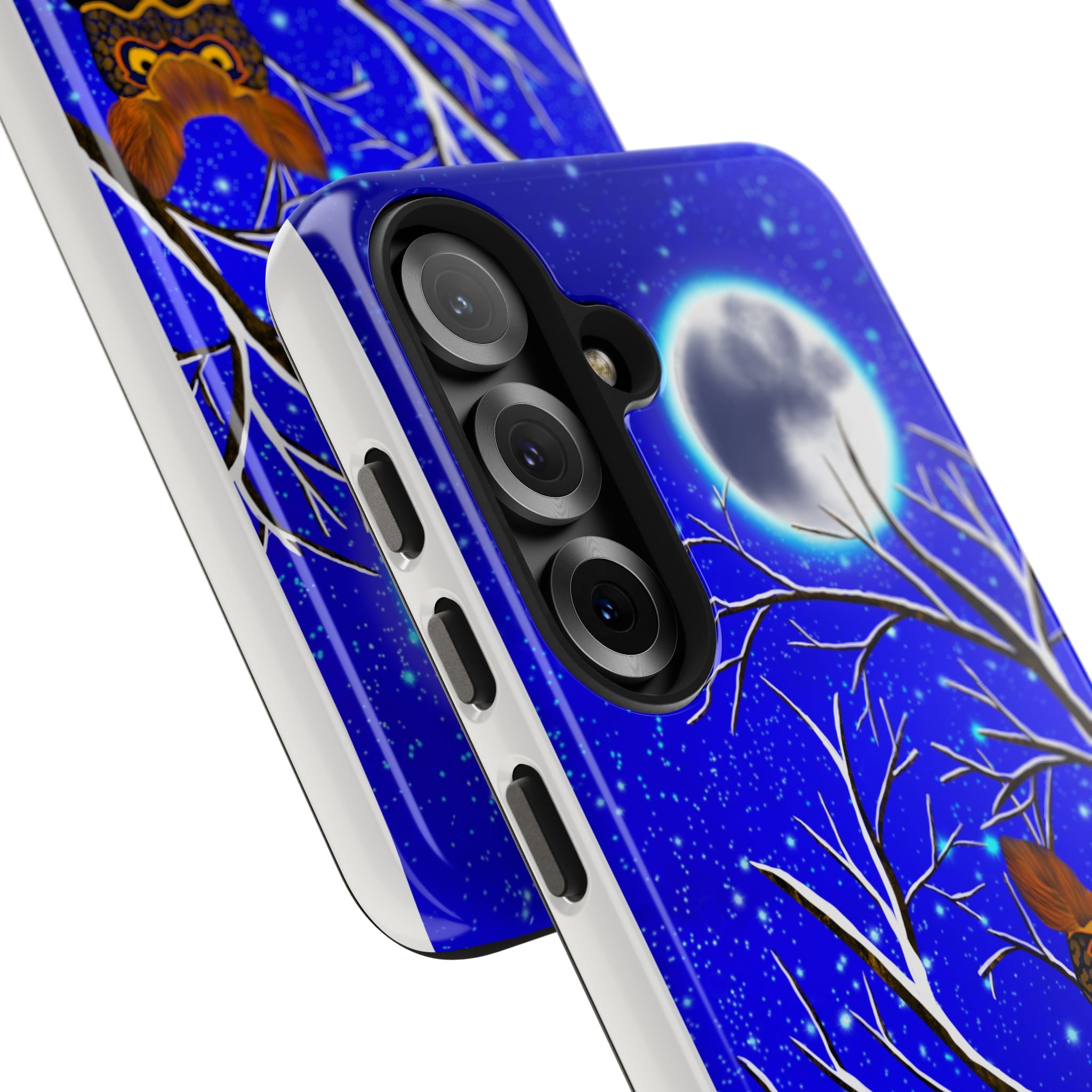 Moonlit Owl Tough Phone Case — Night Sky Owl Design