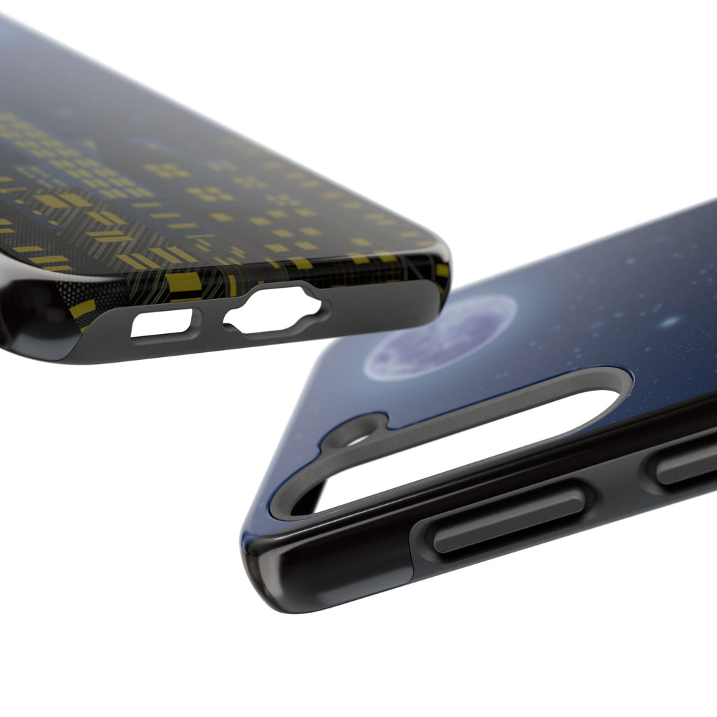 Moonlit City Phone Case — Starry Blue Night Skyline