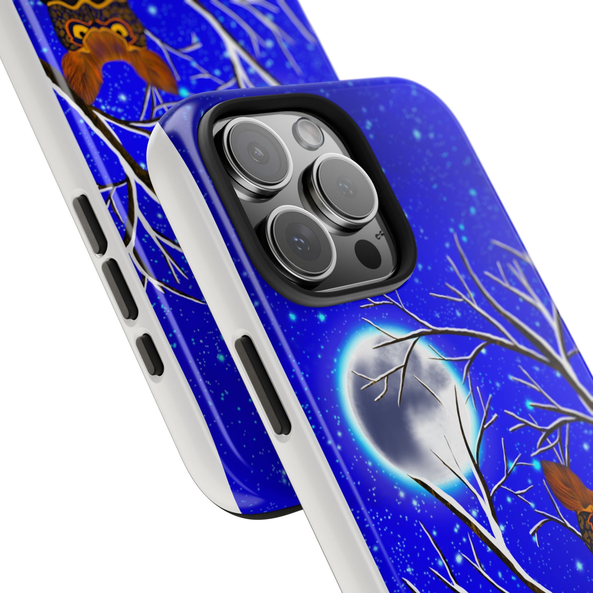 Moonlit Owl Tough Phone Case — Night Sky Owl Design