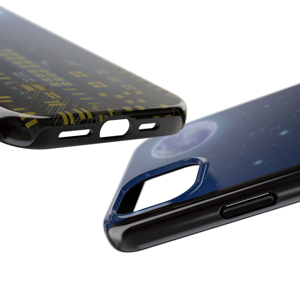 Moonlit City Phone Case — Starry Blue Night Skyline