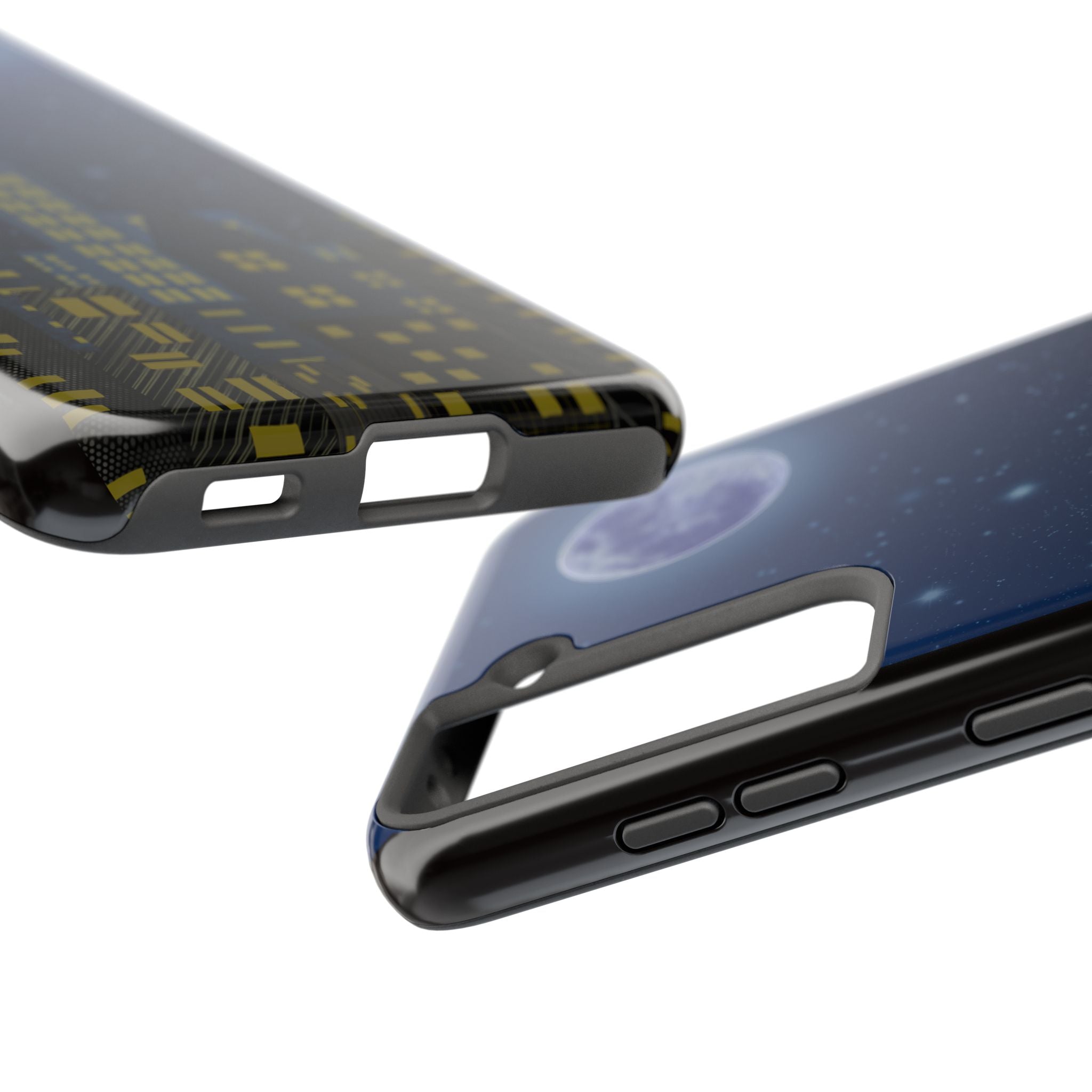 Moonlit City Phone Case — Starry Blue Night Skyline