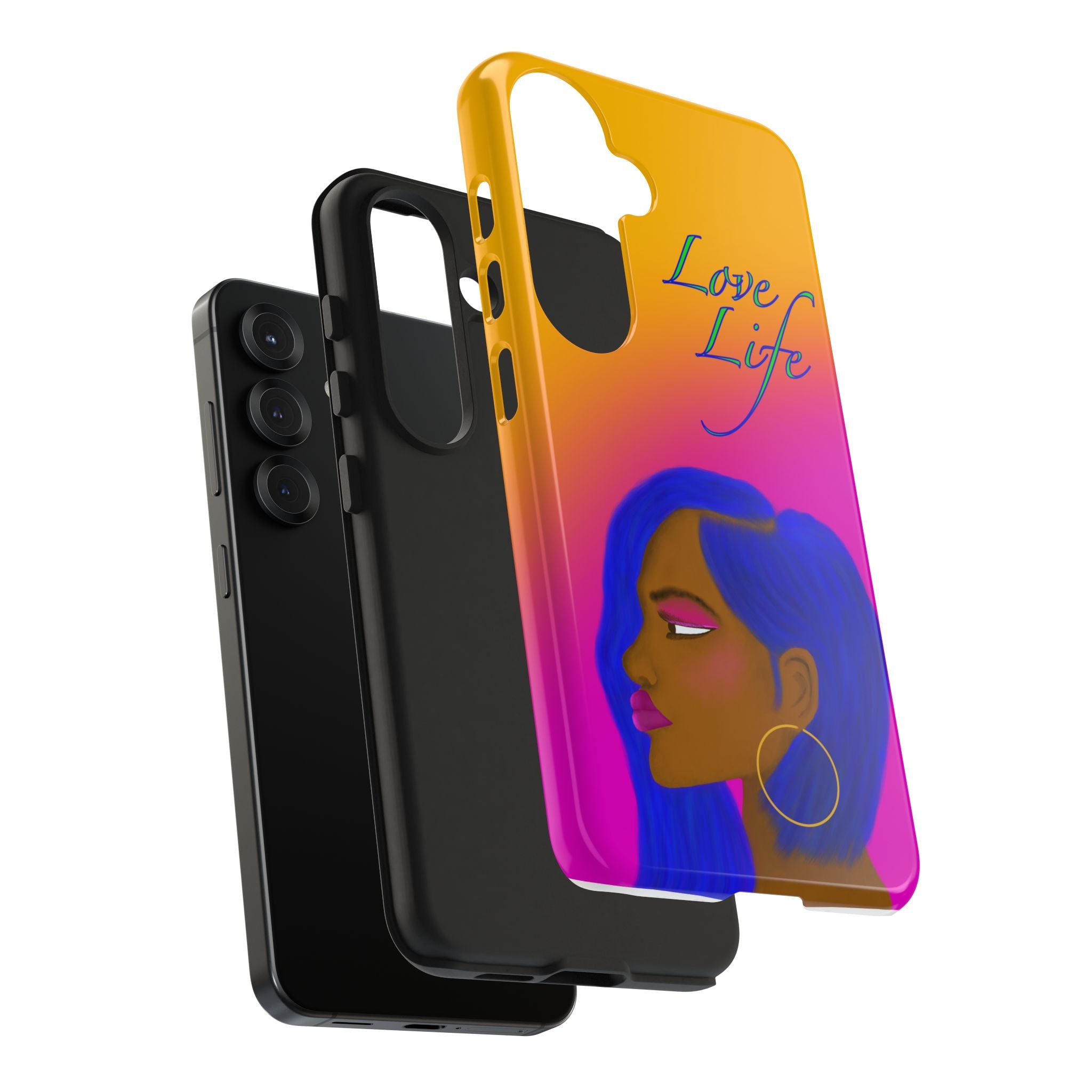 Phone Case — 'Love Life' Gradient Portrait Protective Case