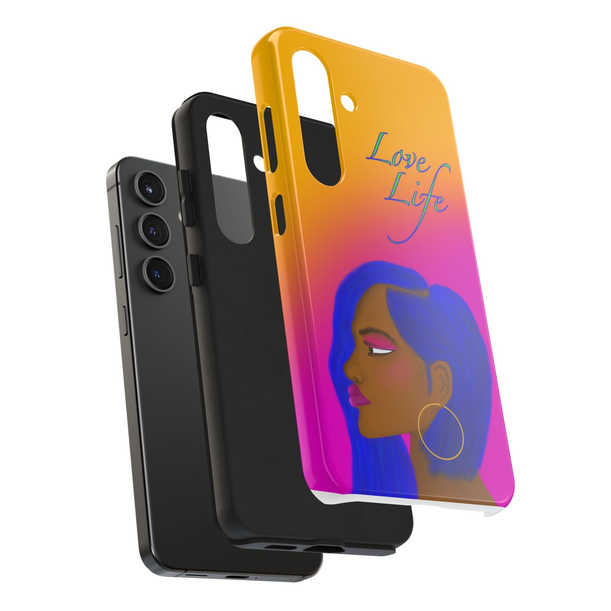 Phone Case — 'Love Life' Gradient Portrait Protective Case