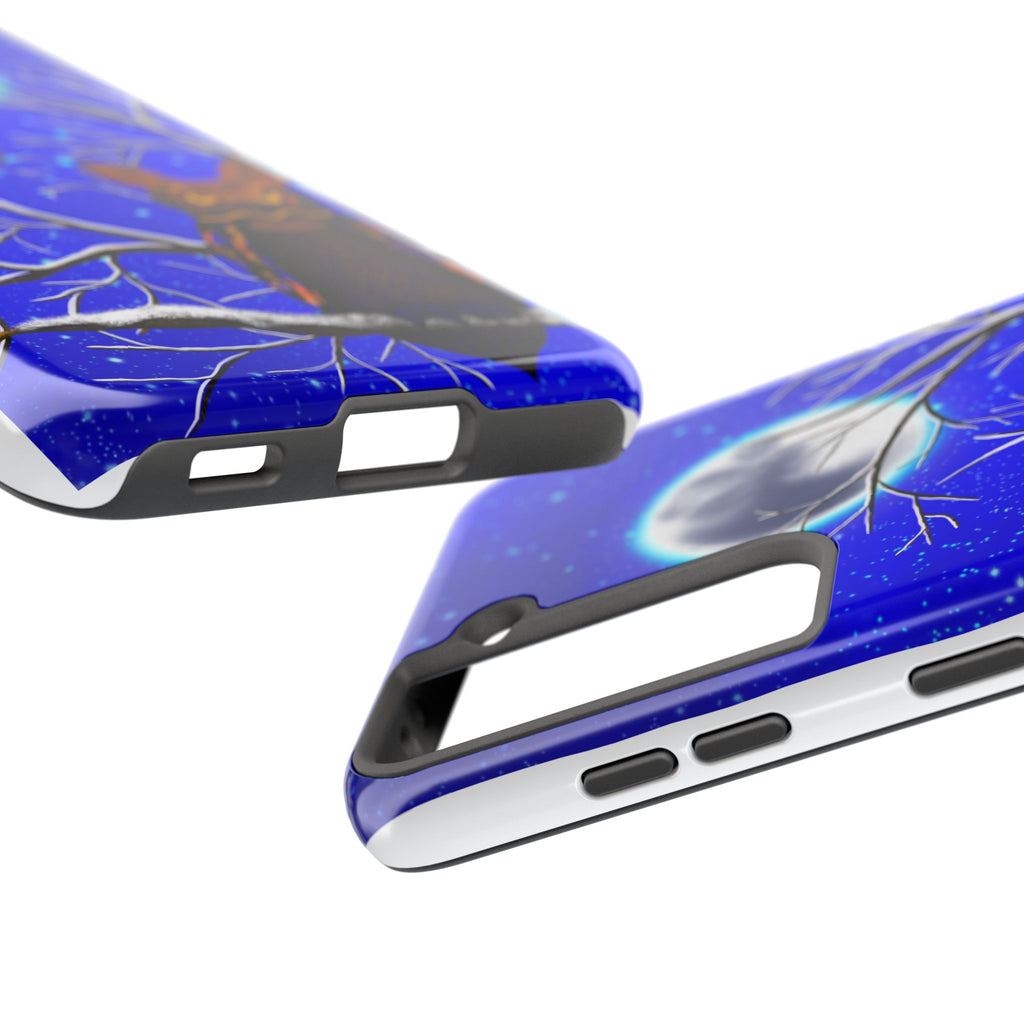 Moonlit Owl Tough Phone Case — Night Sky Owl Design