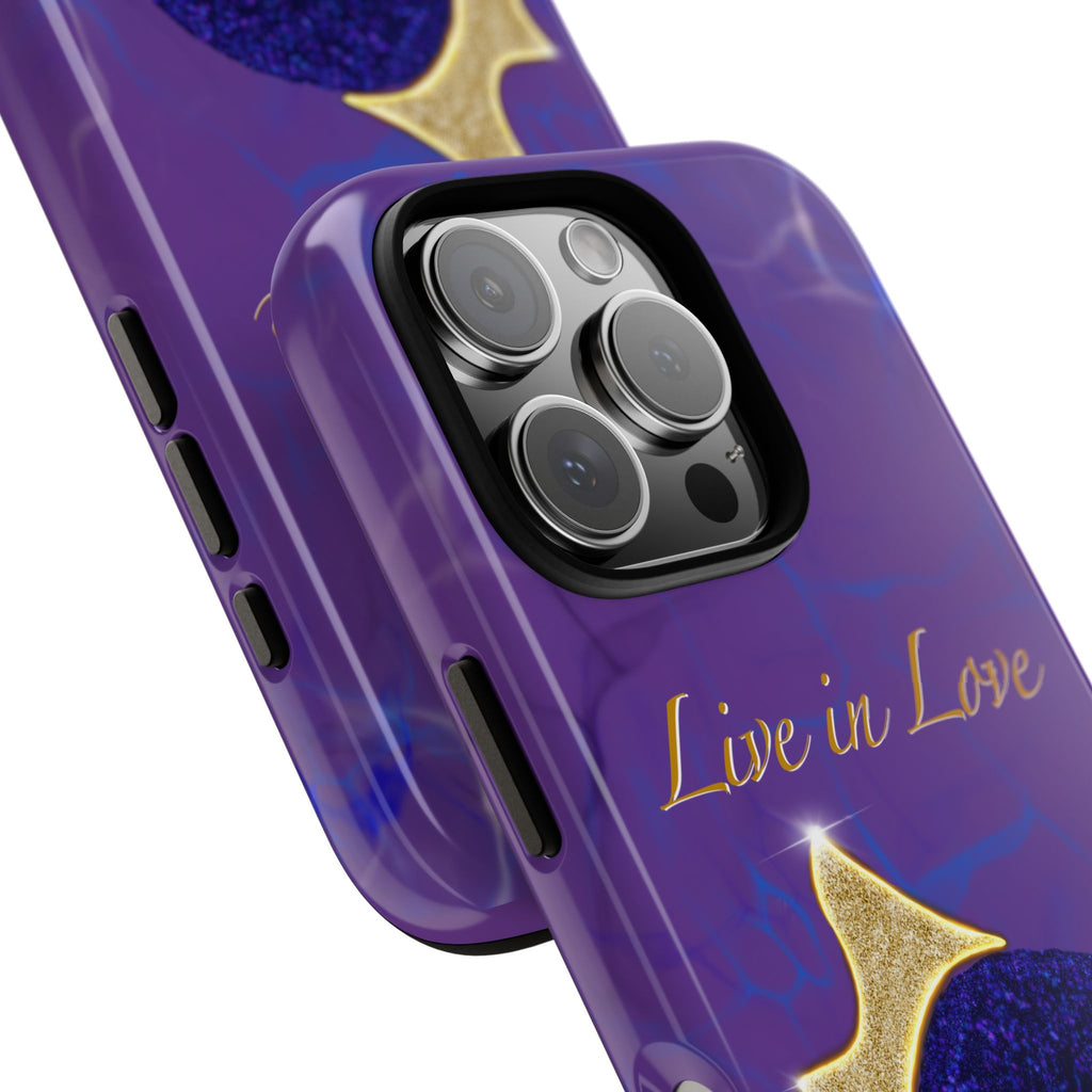 Live In Love Crowned Galaxy Afro Sticker — Black Queen with Gold Crown