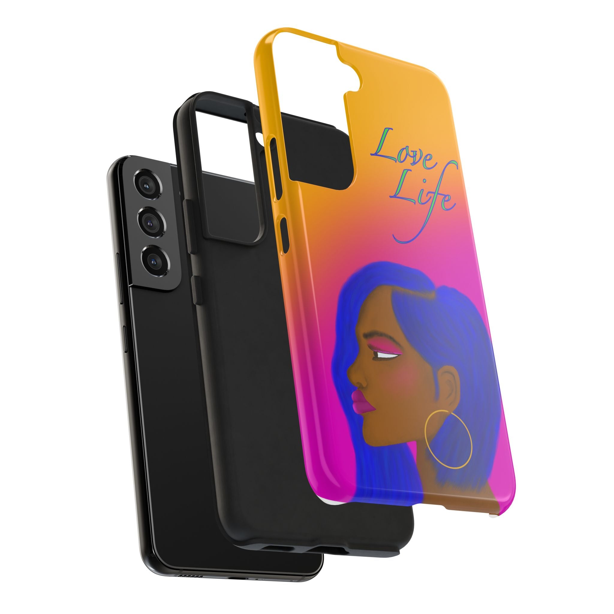 Phone Case — 'Love Life' Gradient Portrait Protective Case