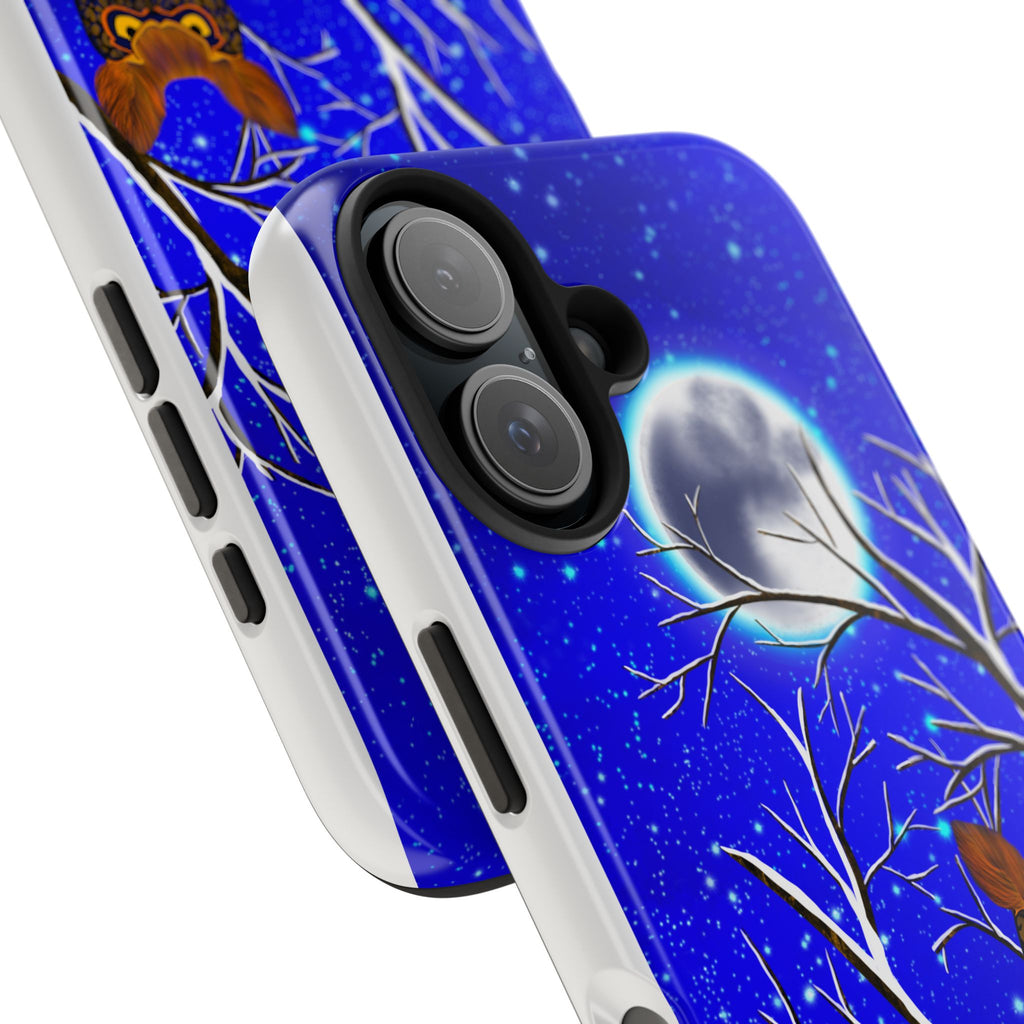 Moonlit Owl Tough Phone Case — Night Sky Owl Design