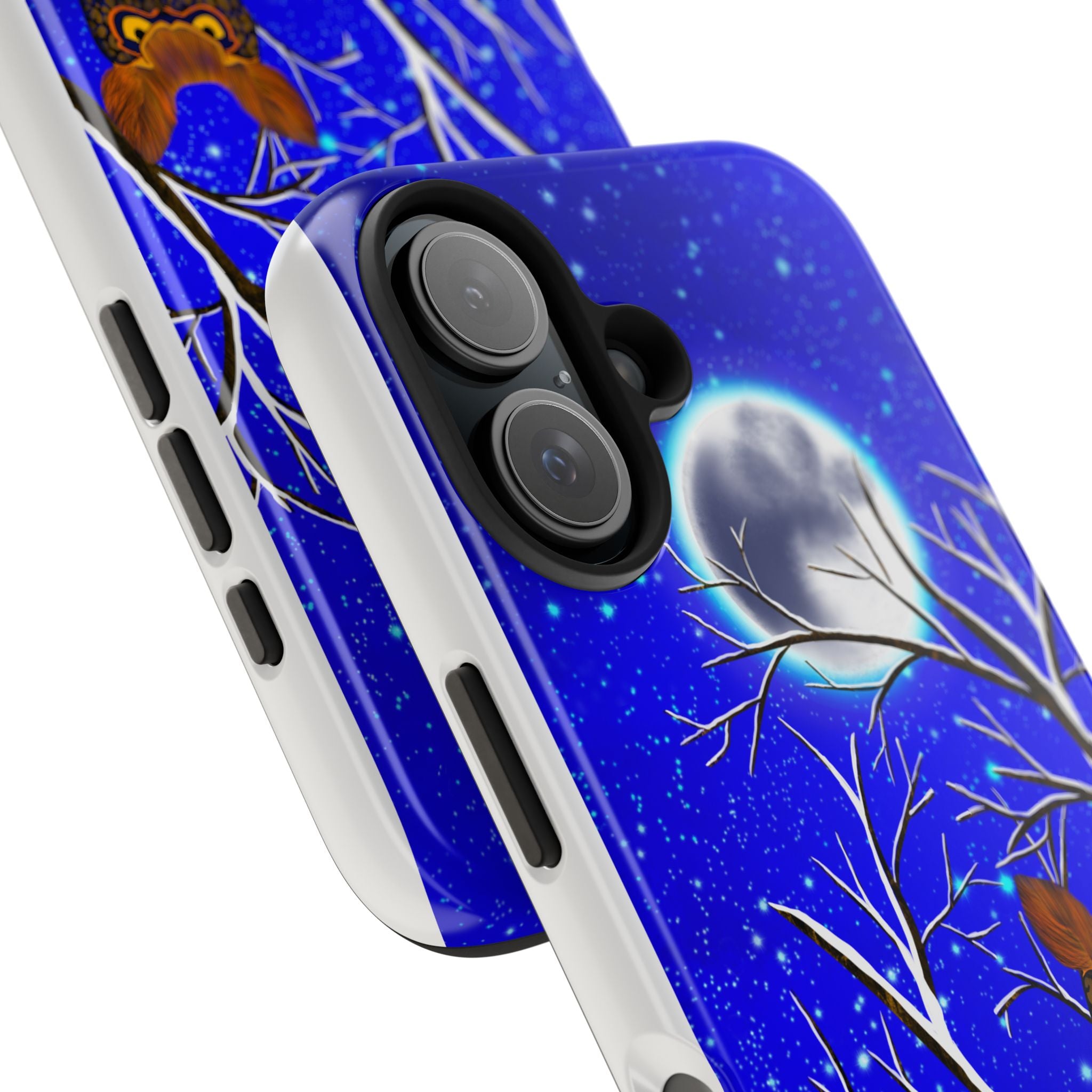 Moonlit Owl Tough Phone Case — Night Sky Owl Design