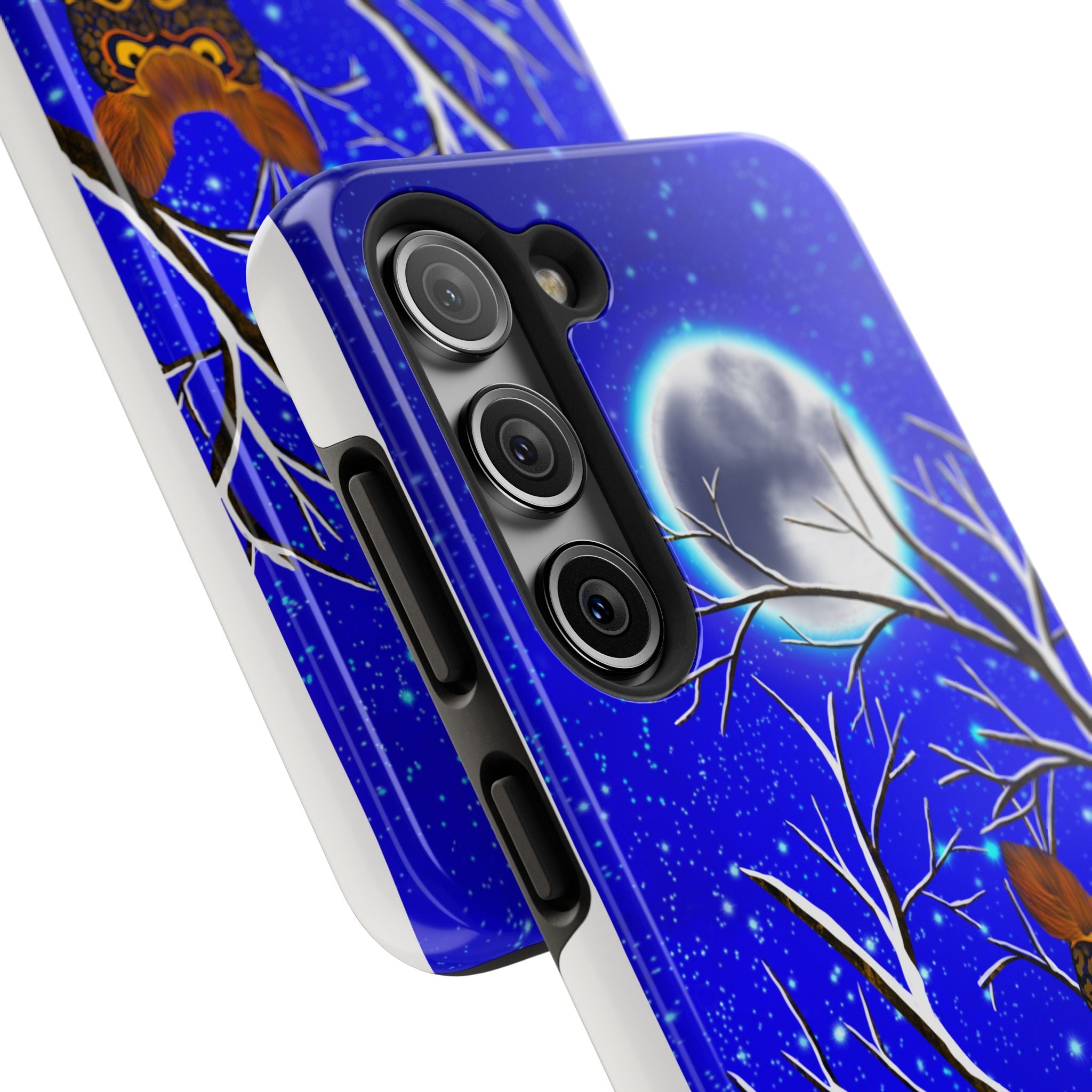 Moonlit Owl Tough Phone Case — Night Sky Owl Design