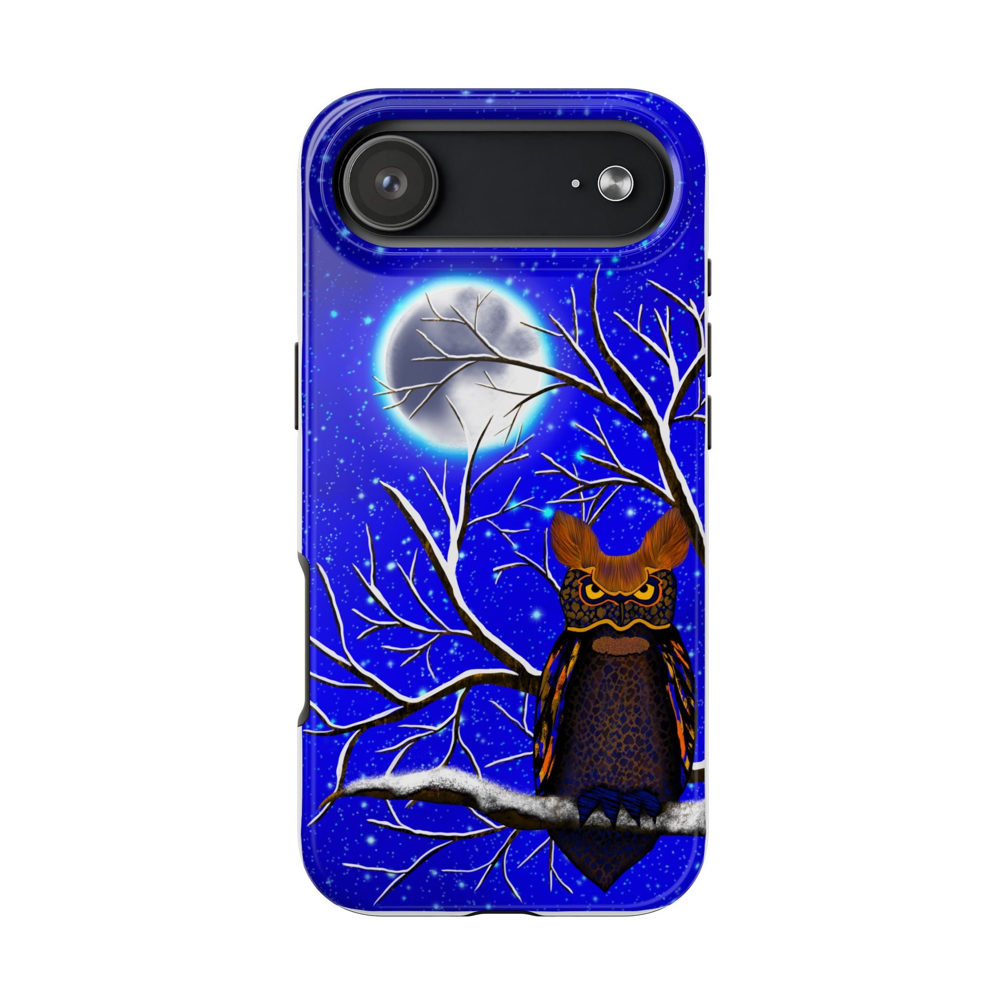 Moonlit Owl Tough Phone Case — Night Sky Owl Design