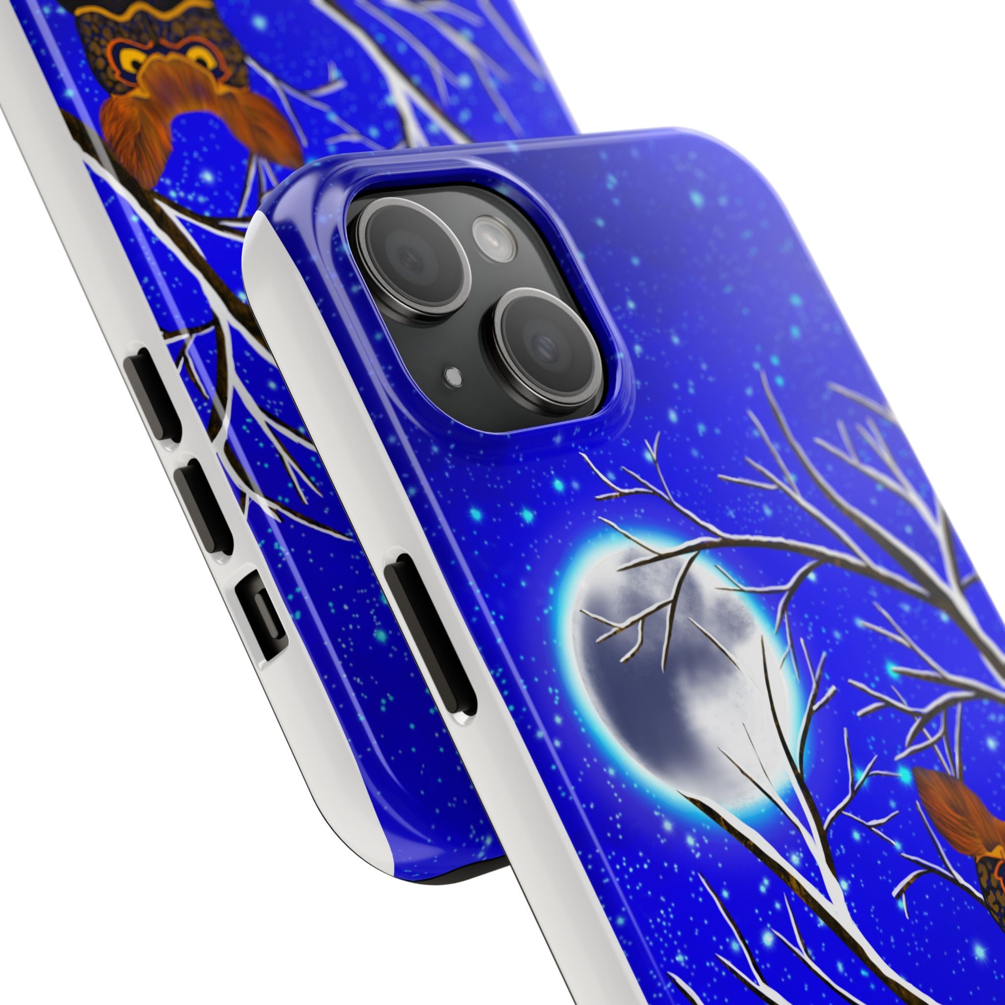 Moonlit Owl Tough Phone Case — Night Sky Owl Design