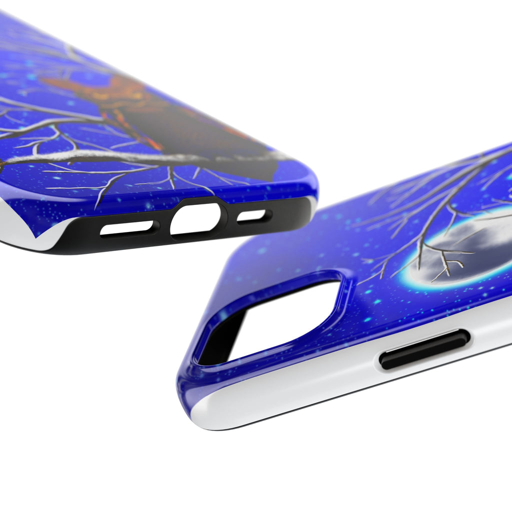 Moonlit Owl Tough Phone Case — Night Sky Owl Design