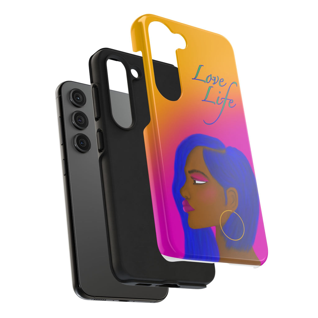 Phone Case — 'Love Life' Gradient Portrait Protective Case
