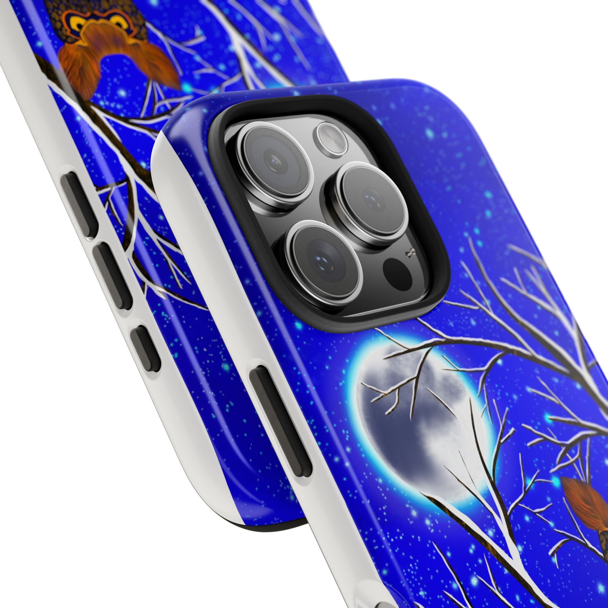 Moonlit Owl Tough Phone Case — Night Sky Owl Design