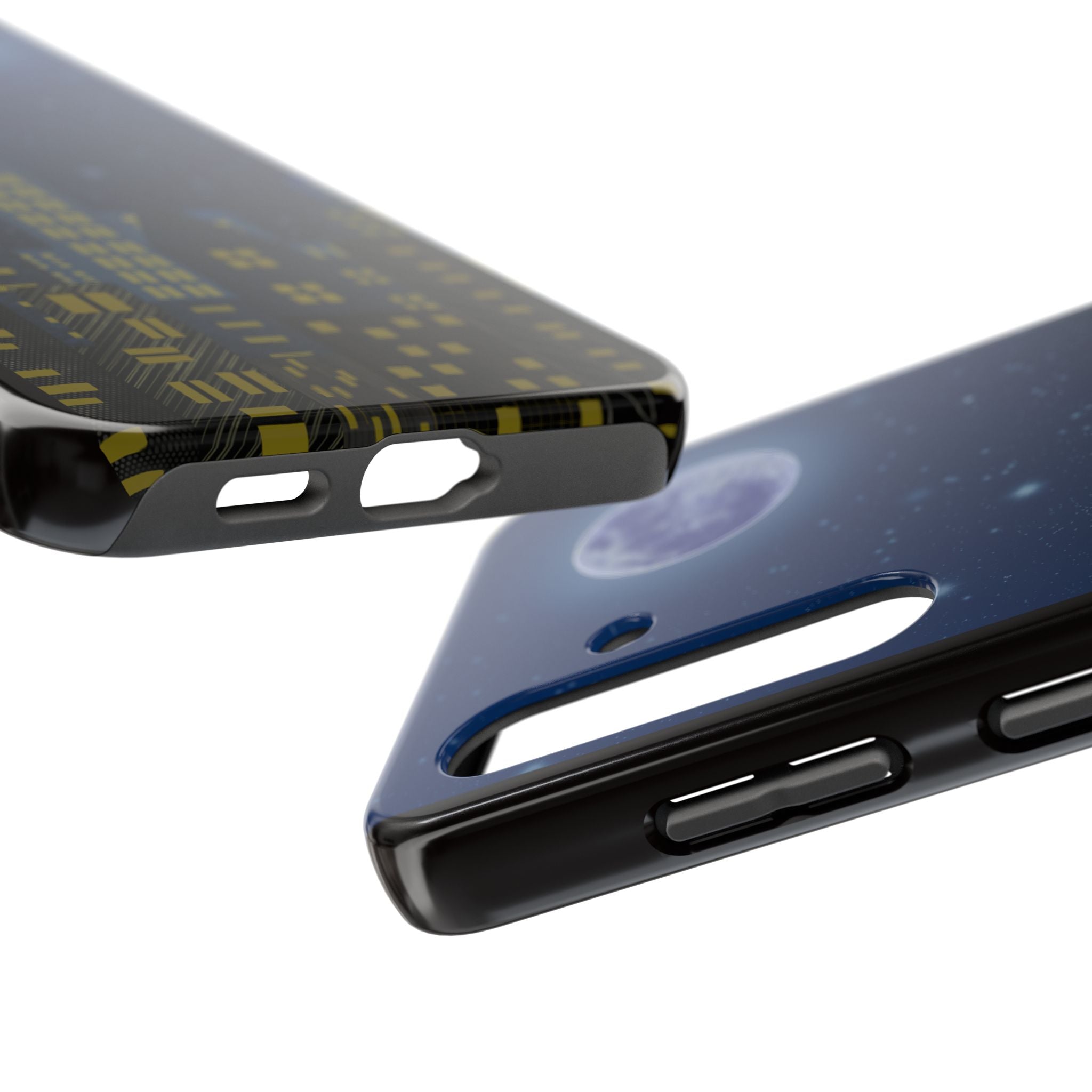 Moonlit City Phone Case — Starry Blue Night Skyline